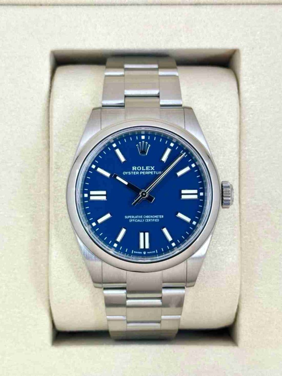 2025 Rolex Oyster Perpetual 41mm 134300 Med Blue Dial
