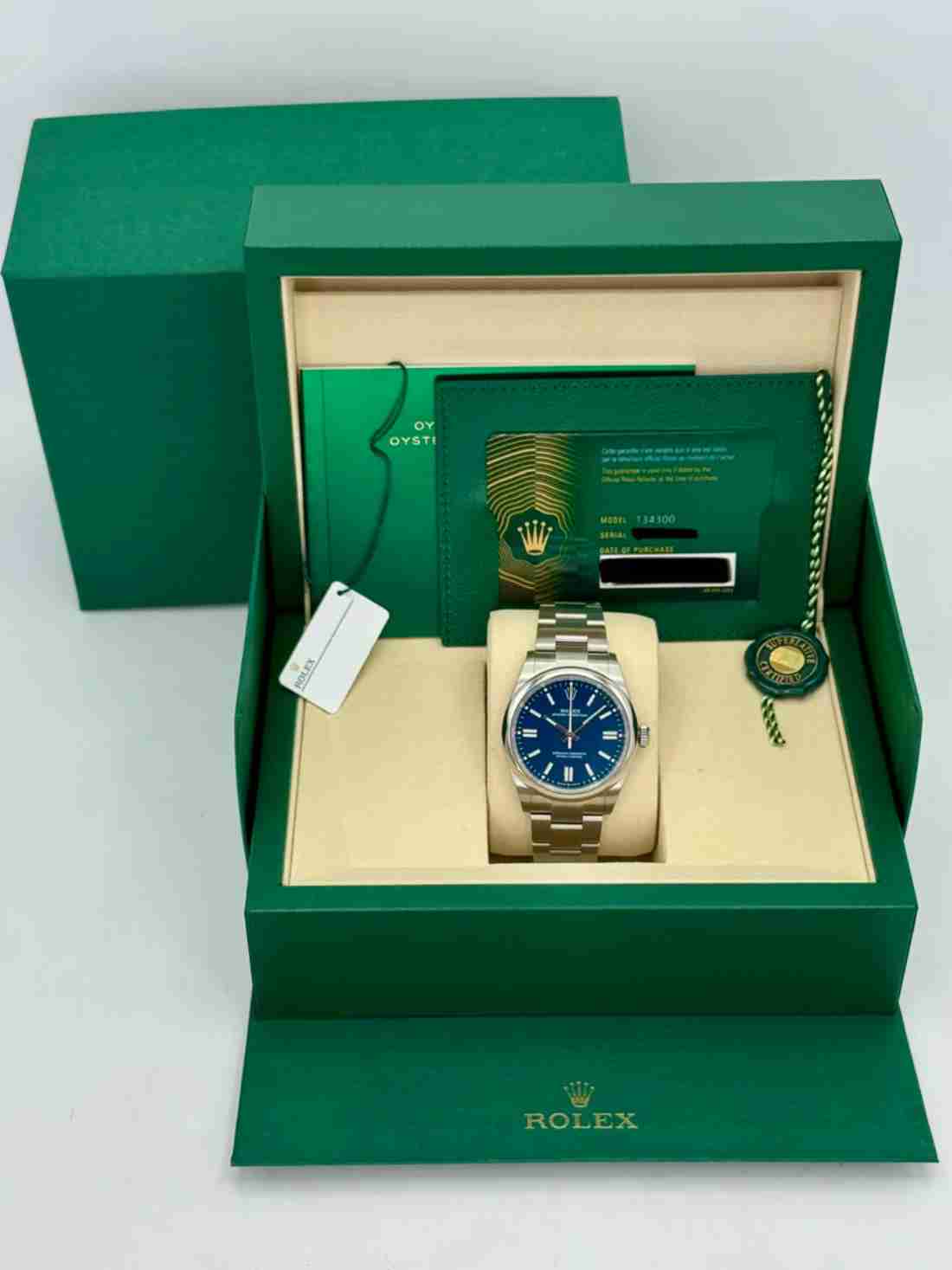NEW 2025 Rolex Oyster Perpetual 41mm 134300 Med Blue Dial - Image 5