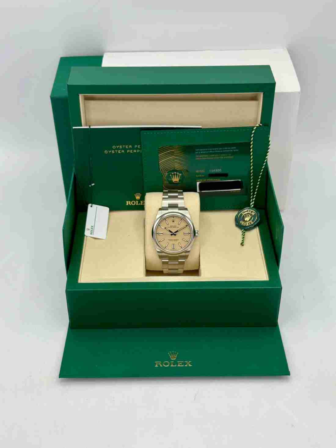 NEW 2025 Rolex Oyster Perpetual 41mm 134300 Beige Dial - Image 5