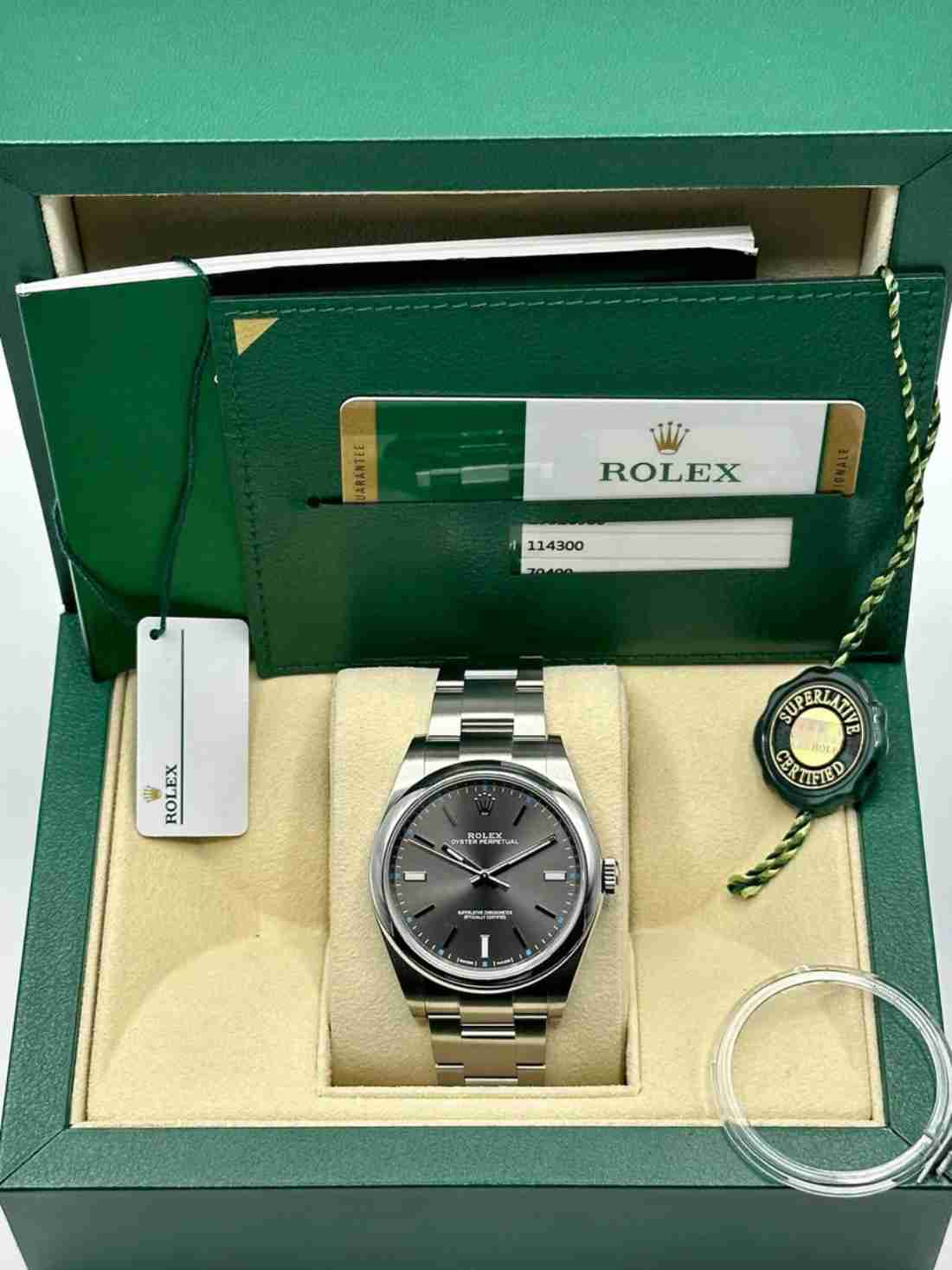 2017 Oyster Perpetual 39mm 114300 Grey Dial - Image 5
