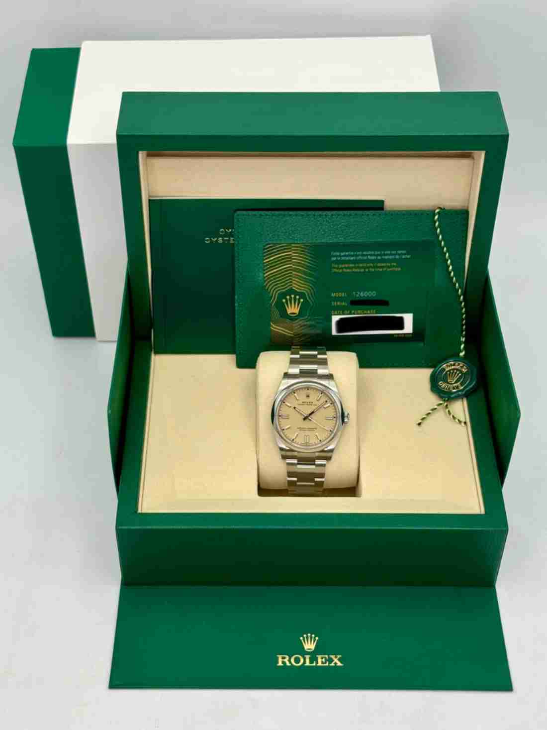 2025 Rolex Oyster Perpetual 36mm 126000 Beige Dial - Image 5