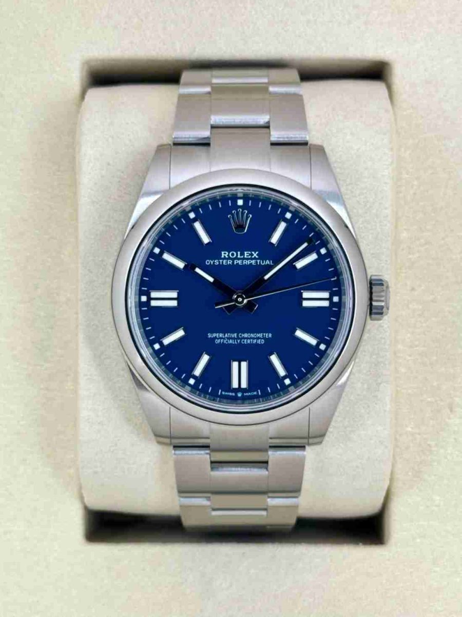 NEW 2025 Rolex Oyster Perpetual 41mm 134300 Med Blue Dial (STICKERED)