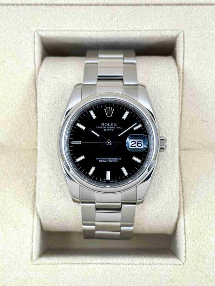 2024 CPO Rolex Oyster Perpetual Date 34mm 115200 Black Dial