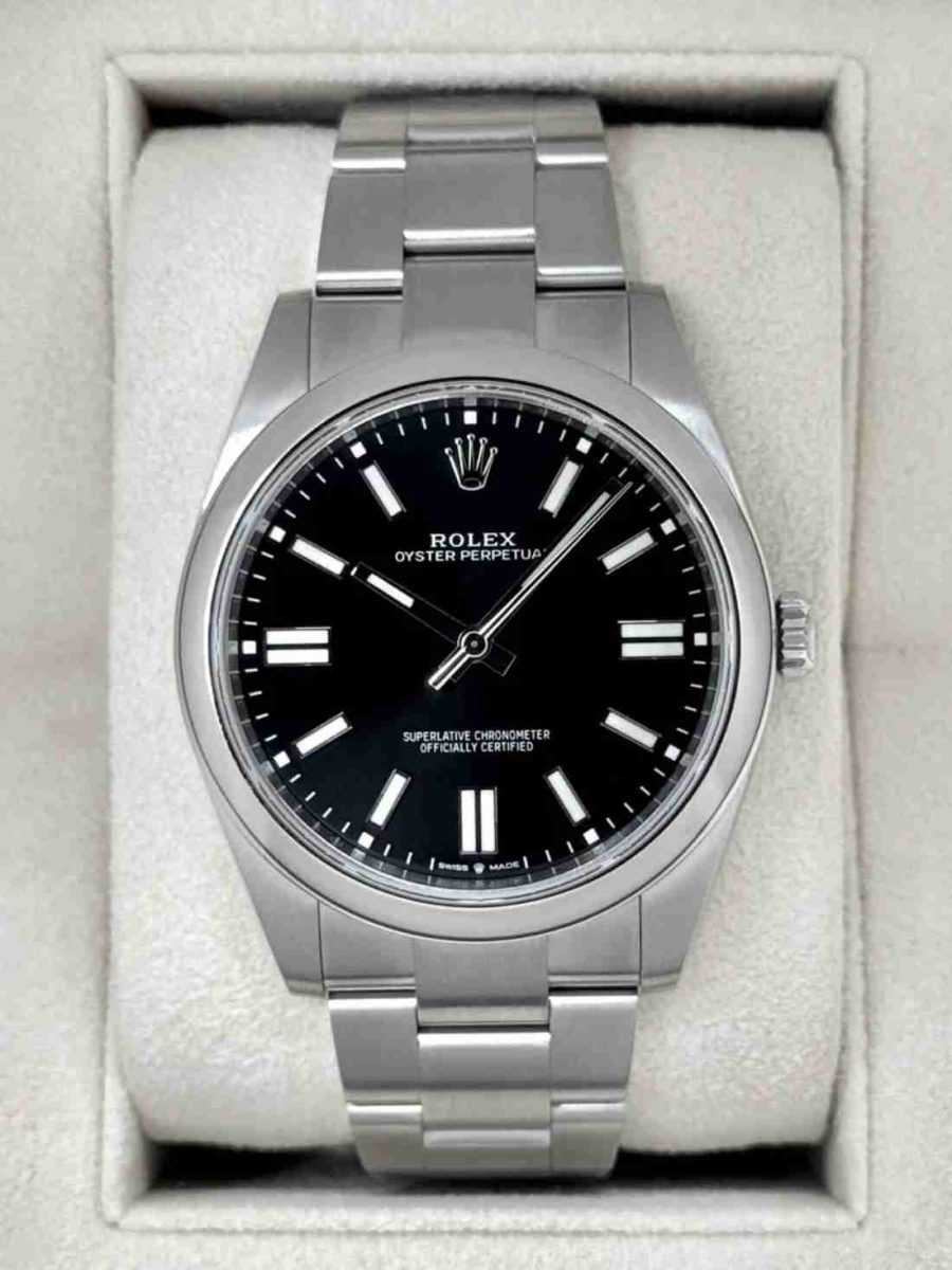 2024 Rolex Oyster Perpetual 41mm 124300 Black Dial