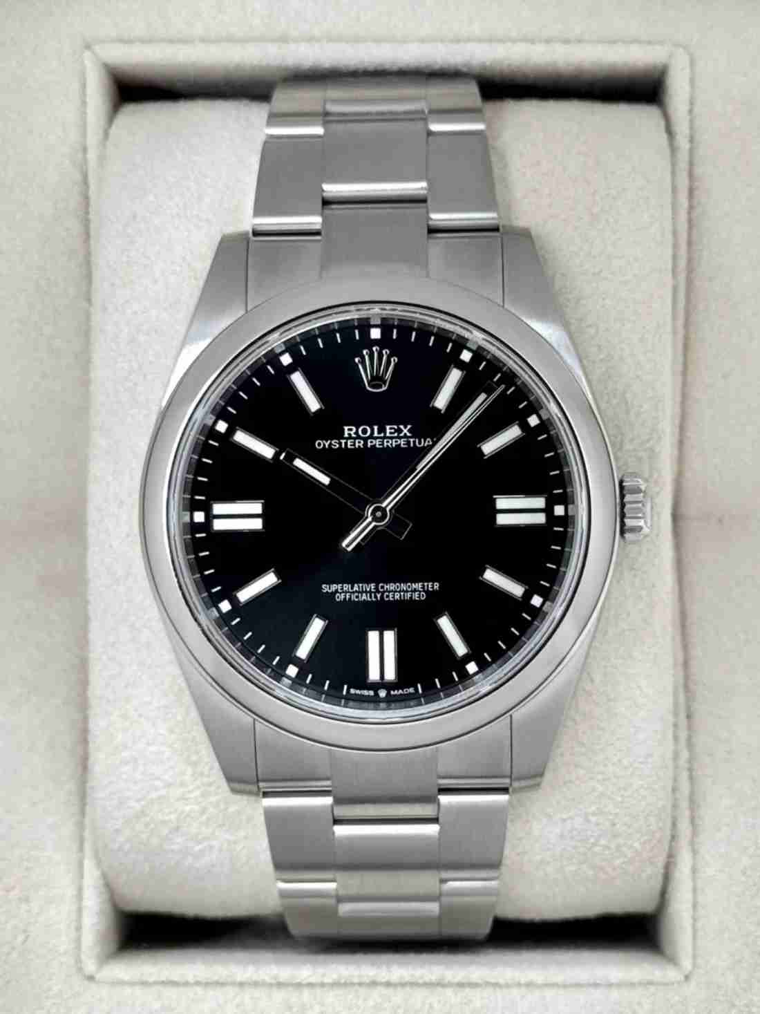 2024 Rolex Oyster Perpetual 41mm 124300 Black Dial
