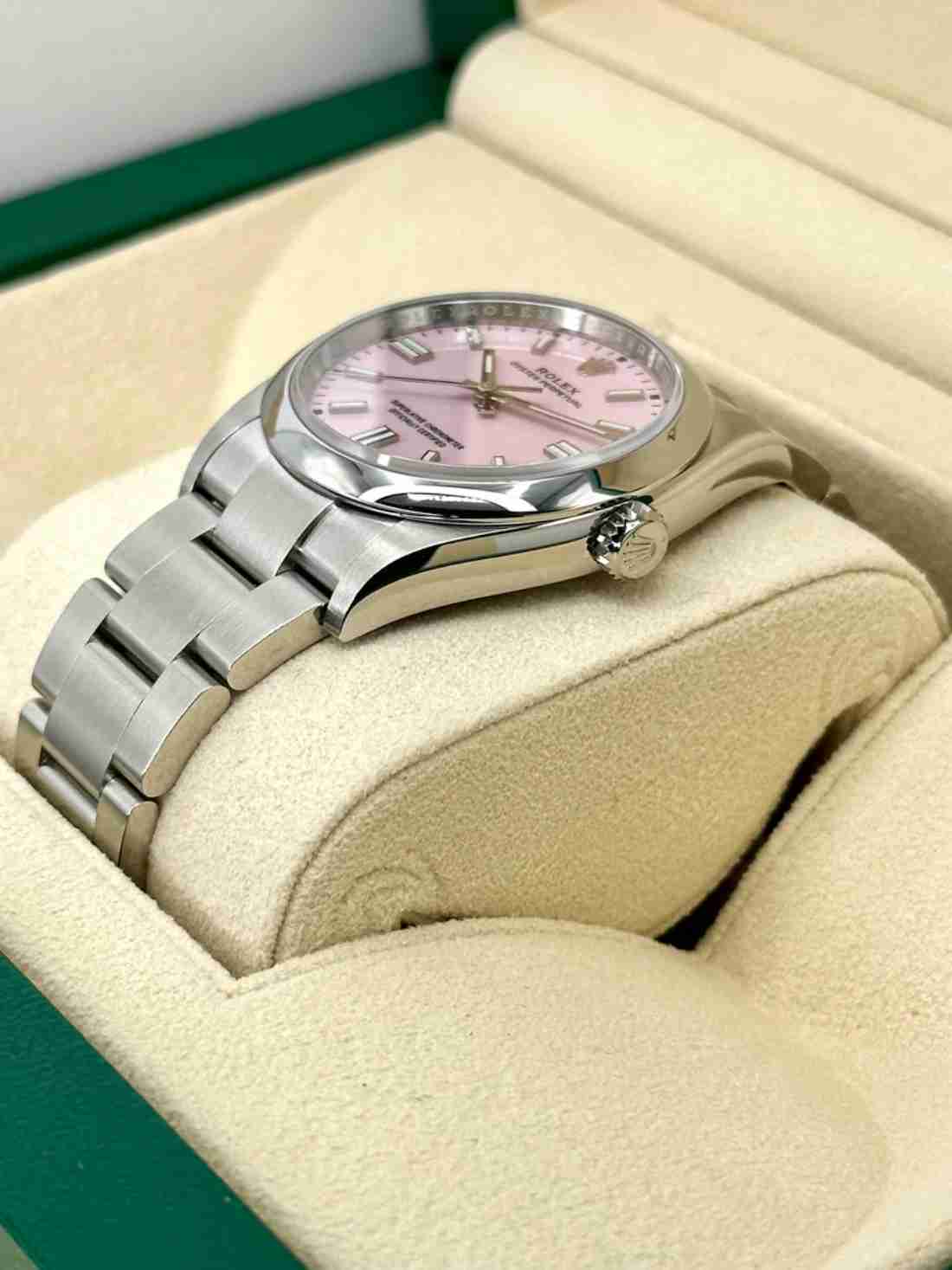 NEW 2025 Rolex Oyster Perpetual 36mm 126000 Candy Pink Dial - Image 3
