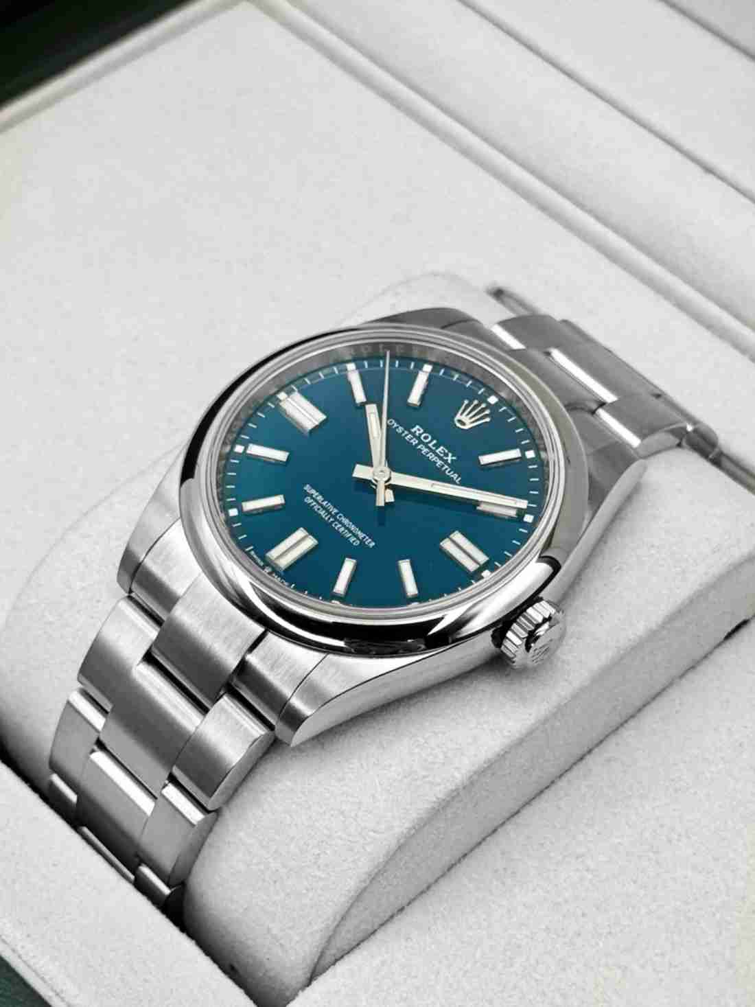NEW 2025 Rolex Oyster Perpetual 41mm 134300 Med Blue Dial (STICKERED) - Image 3