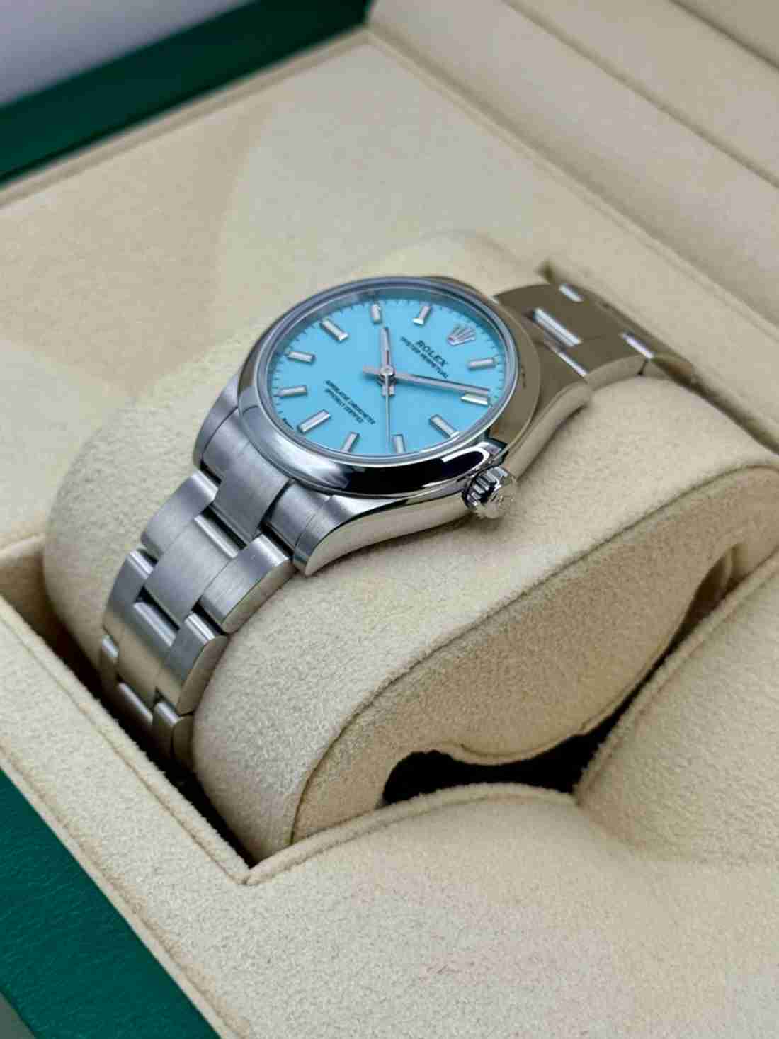 2023 Rolex Oyster Perpetual 31mm 277200 Turquoise Tiffany Blue Dial - Image 3