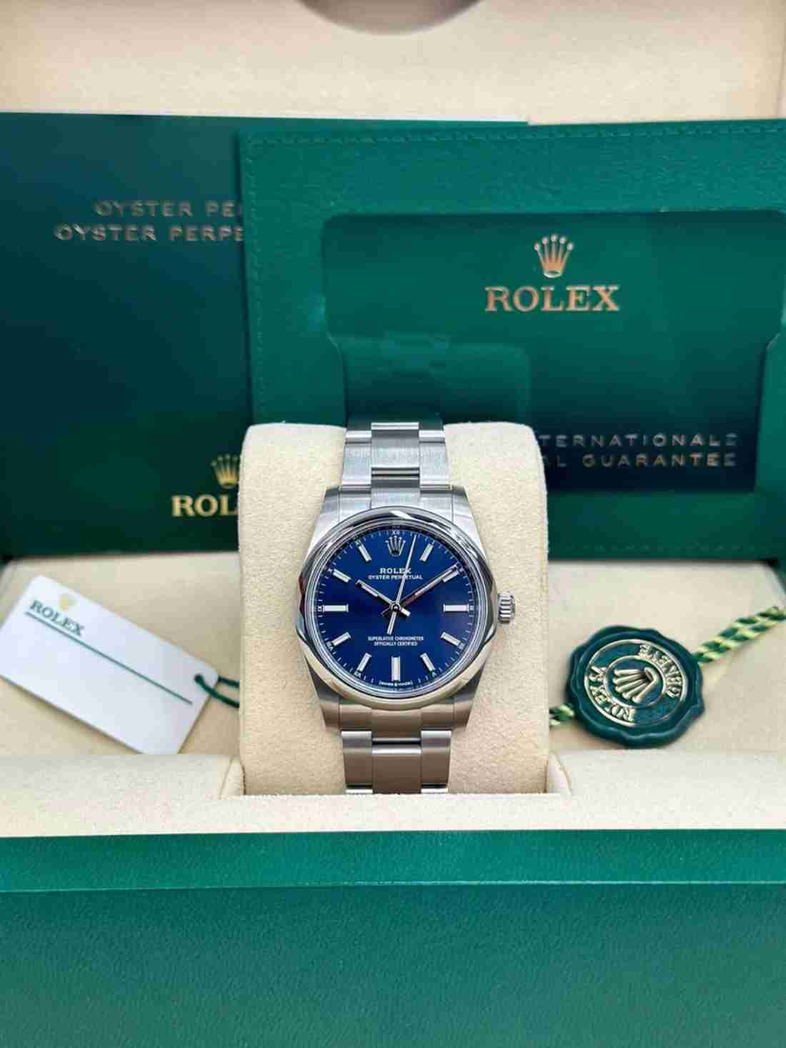 New 2023 Rolex Oyster Perpetual 41mm 124300 Blue Dial - Image 5