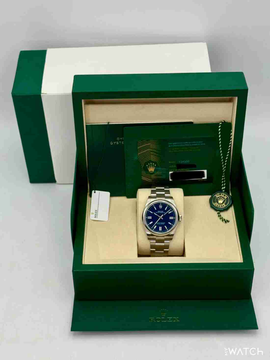 NEW 2025 Rolex Oyster Perpetual 41mm 134300 Med Blue Dial (STICKERED) - Image 5