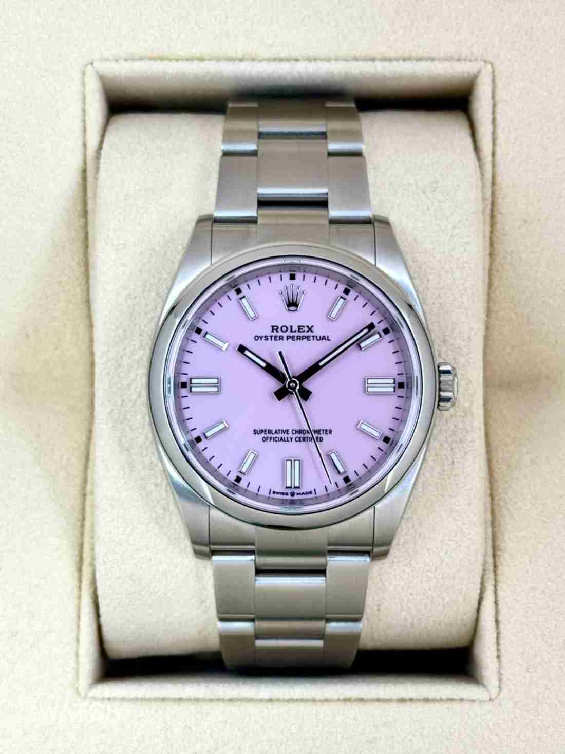 2024 Rolex Oyster Perpetual 36mm 126000 Candy Pink Dial