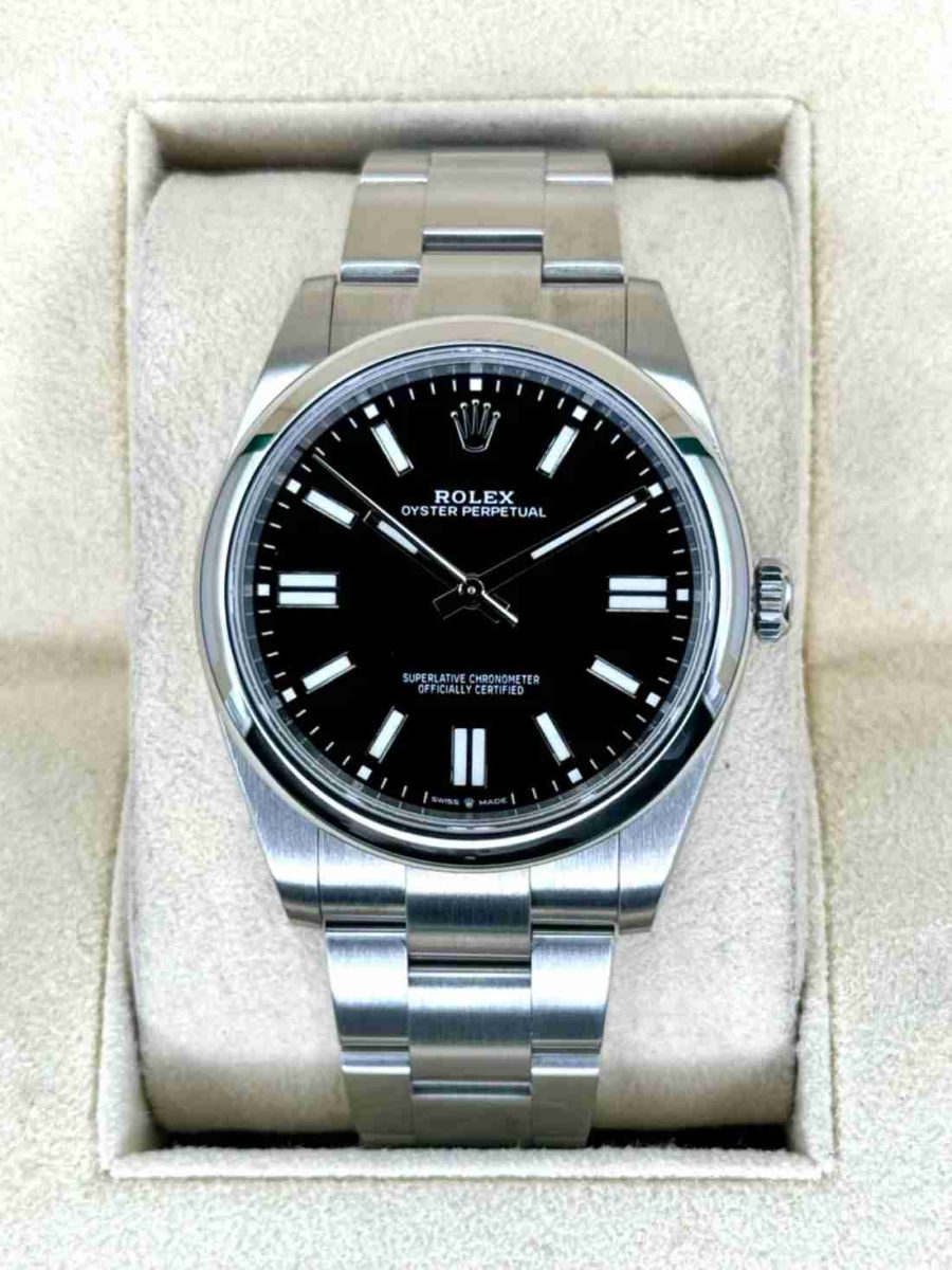2023 Rolex Oyster Perpetual 41mm 124300 Black Dial