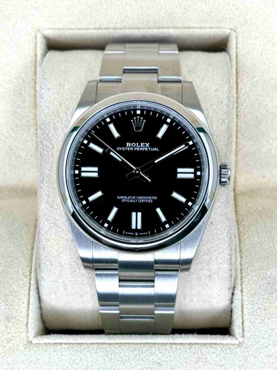 2023 Rolex Oyster Perpetual 41mm 124300 Black Dial
