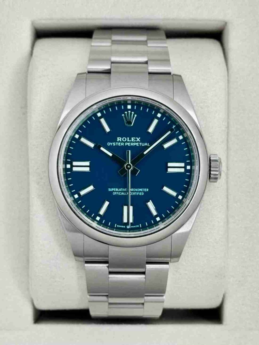 2025 Rolex Oyster Perpetual 41mm 134300 Med Blue Dial