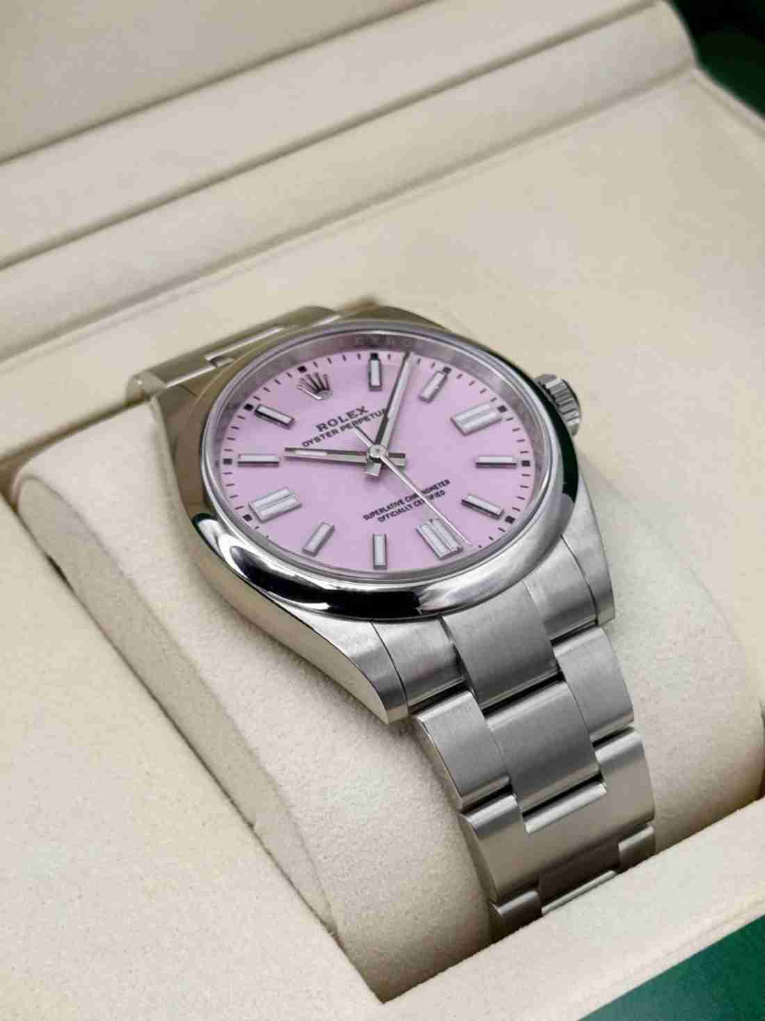 NEW 2026 Rolex Oyster Perpetual 41mm 134300 Candy Pink Dial - Image 3