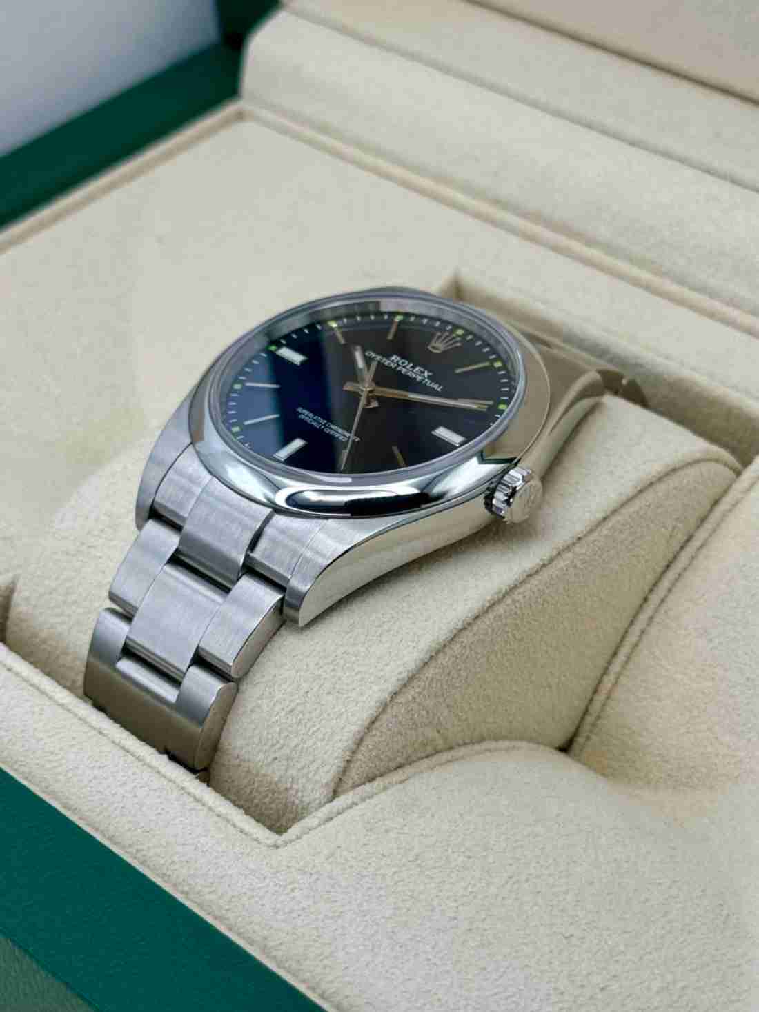 Rolex Oyster Perpetual 39mm 114300 Blue Dial - Image 3