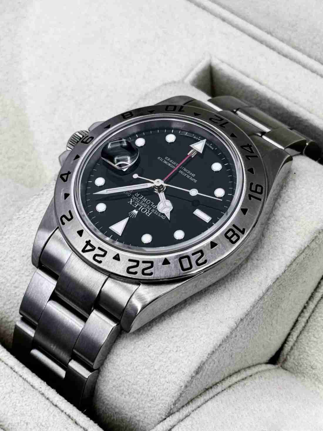2007 Rolex Explorer II 40mm 16570 Stainless Steel Black Dial - Image 2