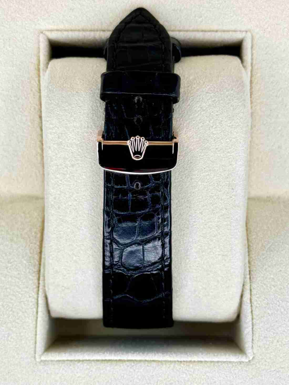 2018 Rolex Cellini Moonphase 39mm 50535 Rose Gold White Dial - Image 2