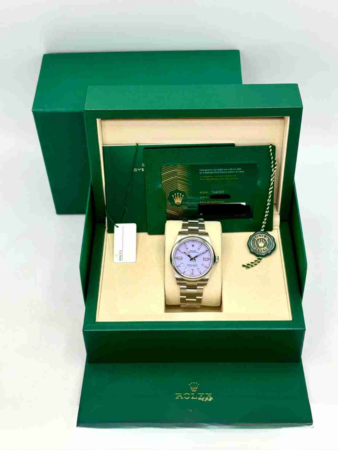2026 Rolex Oyster Perpetual 41mm 134300 Lavender Dial - Image 5