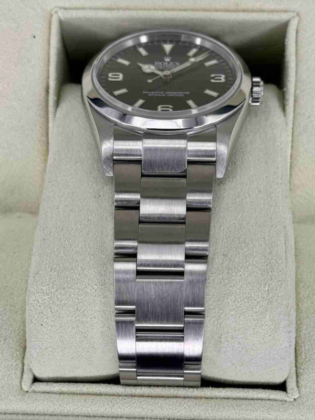 2005 Rolex Explorer 36mm 114270 Stainless Steel Black Dial - Image 3
