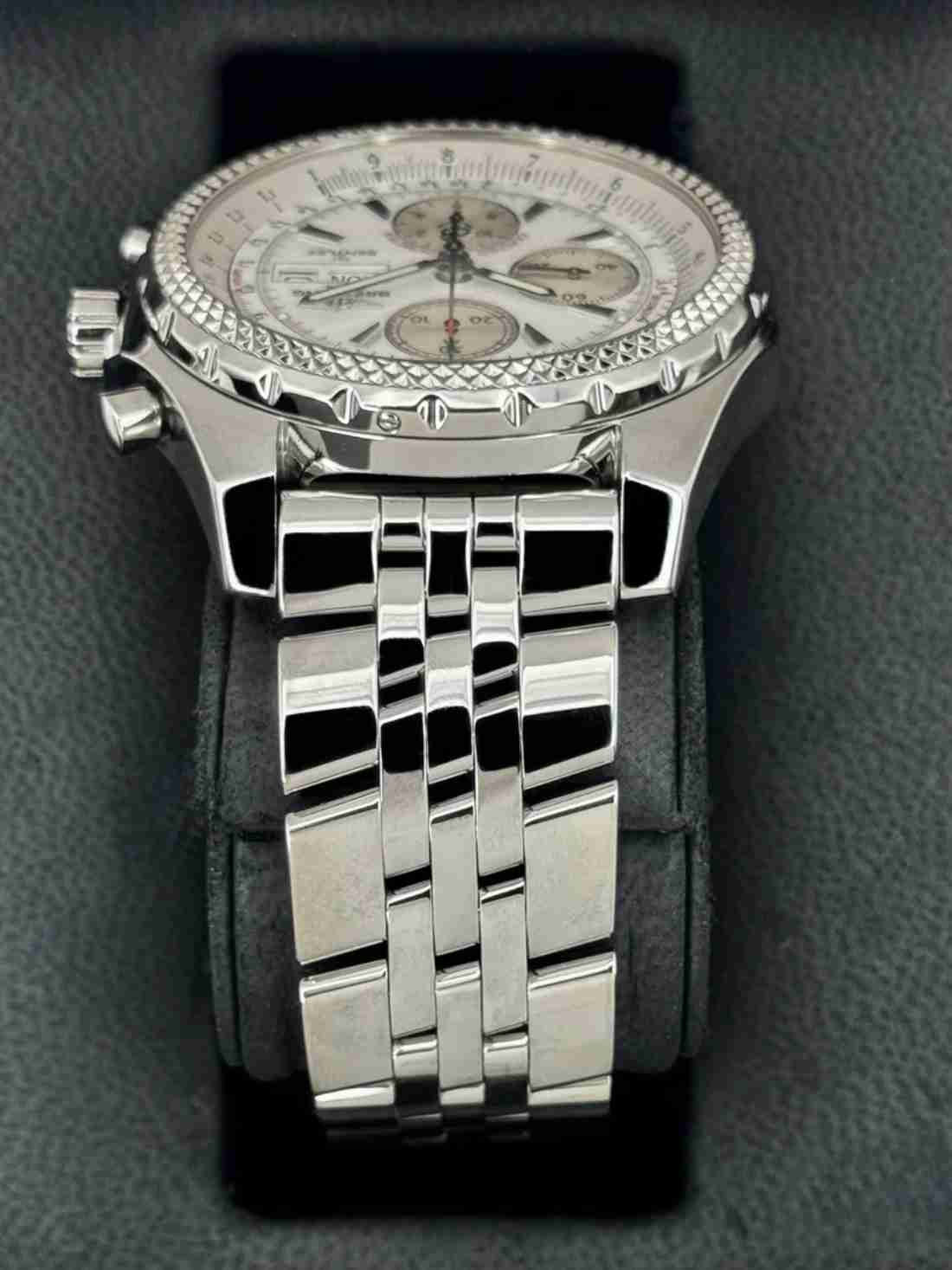 2008 Breitling Bentley Gt 45mm A1336212 Stainless Steel White Dial - Image 3