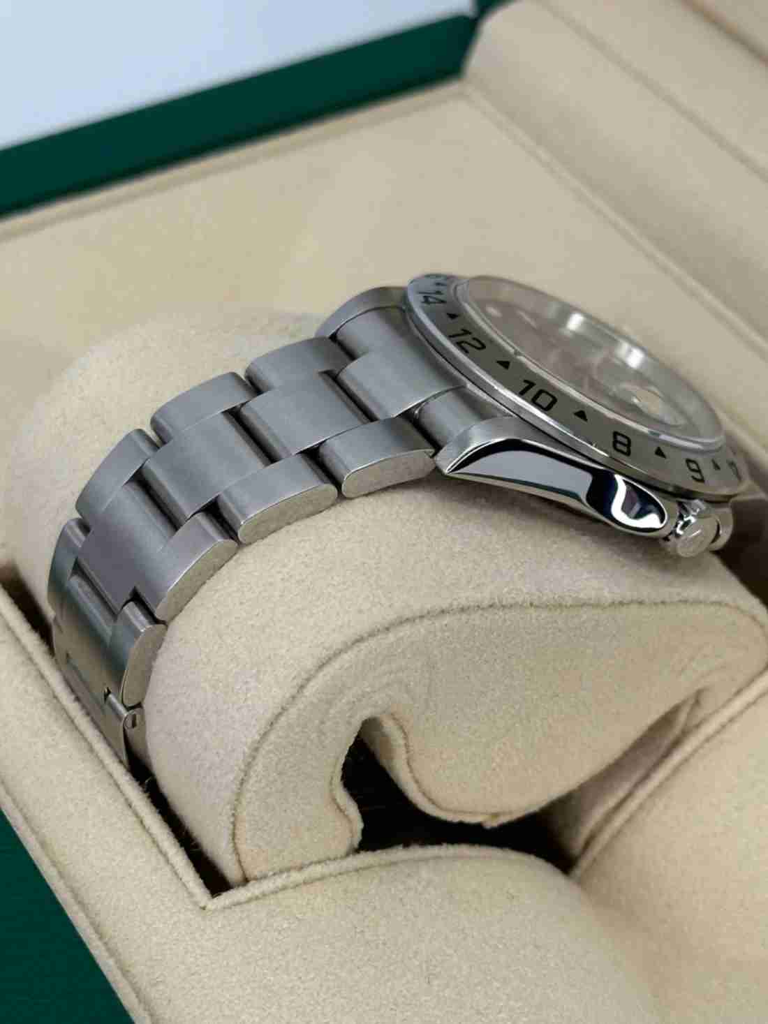 2002 Rolex Explorer II 40mm 16570 Stainless Steel Black Dial - Image 3