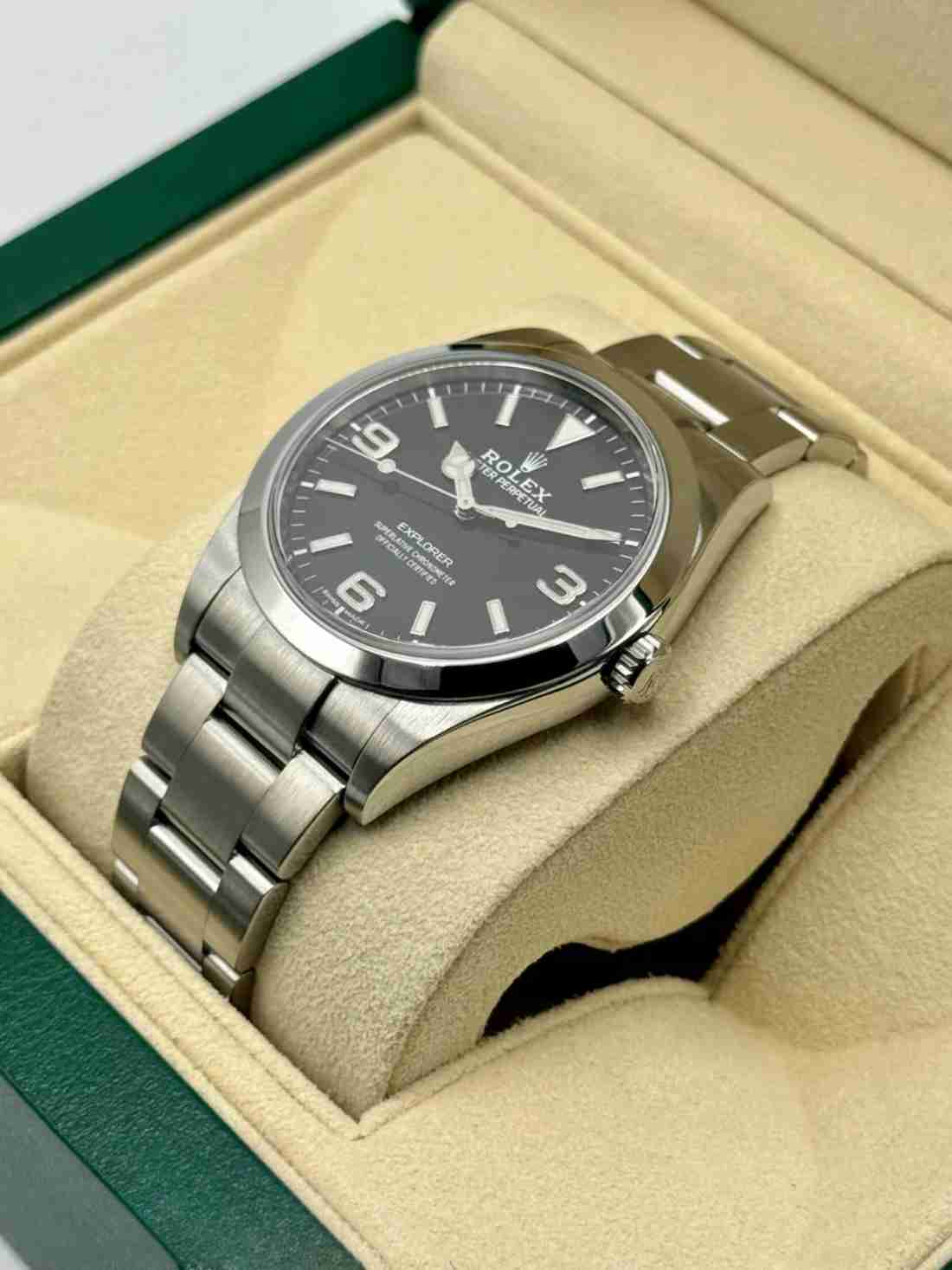 2020 Rolex Explorer 39mm 214270 Stainless Steel Black Dial - Image 3