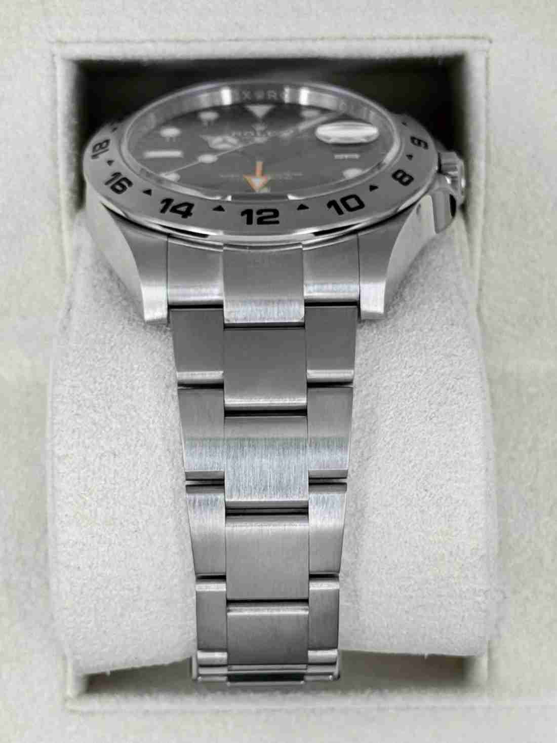 2018 Rolex Explorer II 42mm 216570 Stainless Steel Black Dial - Image 3