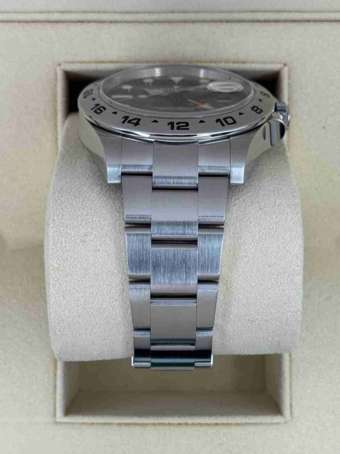2019 Rolex Explorer II 42mm 216570 Stainless Steel Black Dial - Image 3
