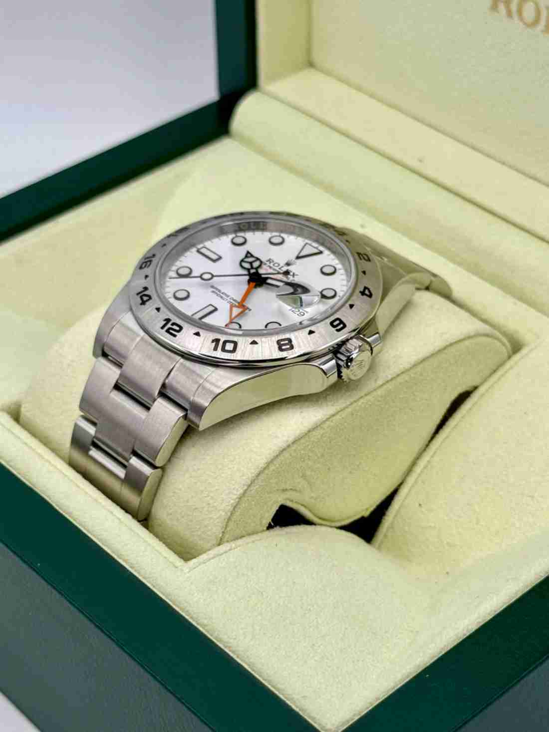 2019 Rolex Explorer II 42mm 216570 Stainless Steel Polar White Dial - Image 3