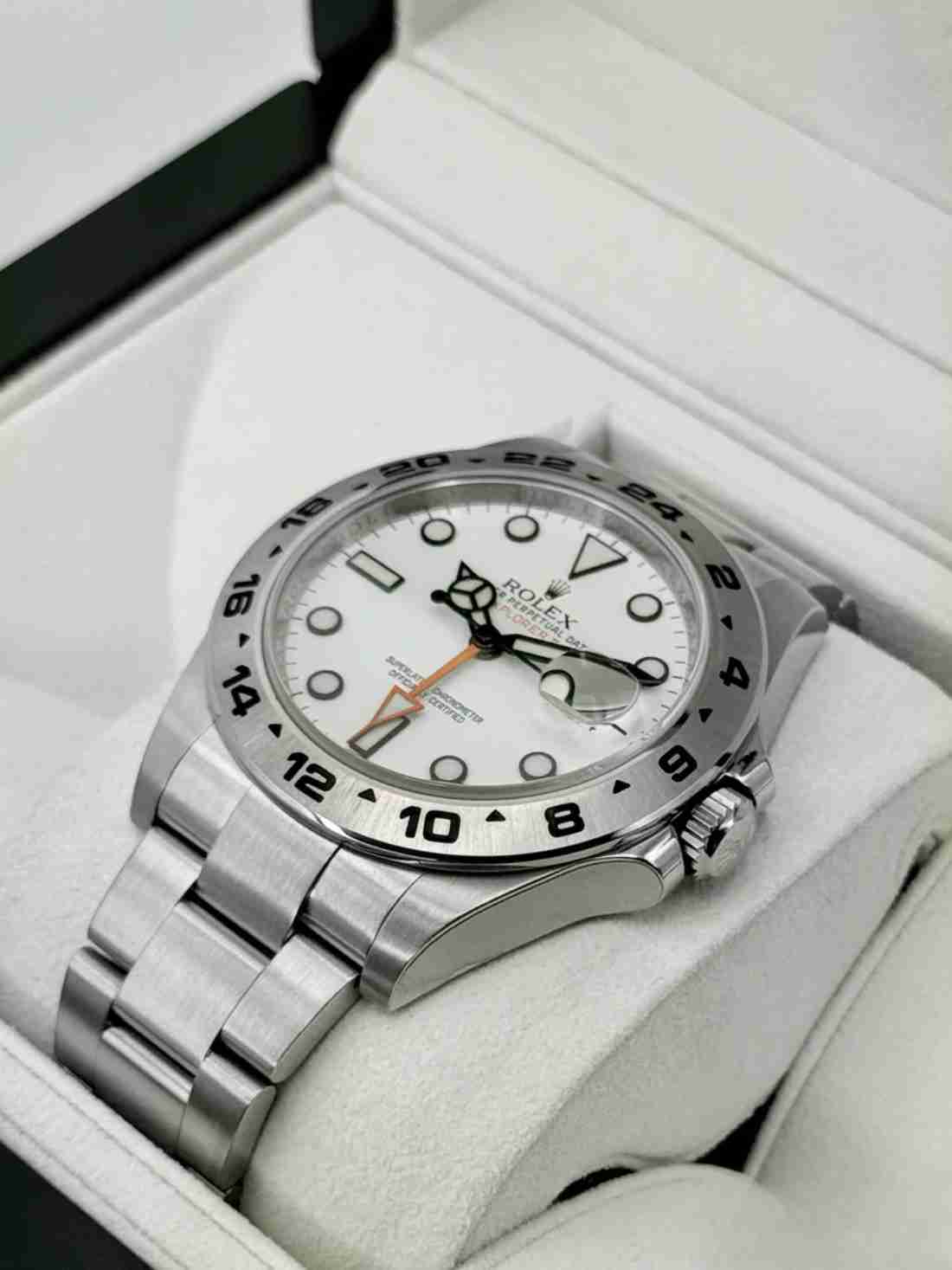 2014 Rolex Explorer II 42mm 216570 Polar White Dial - Image 3