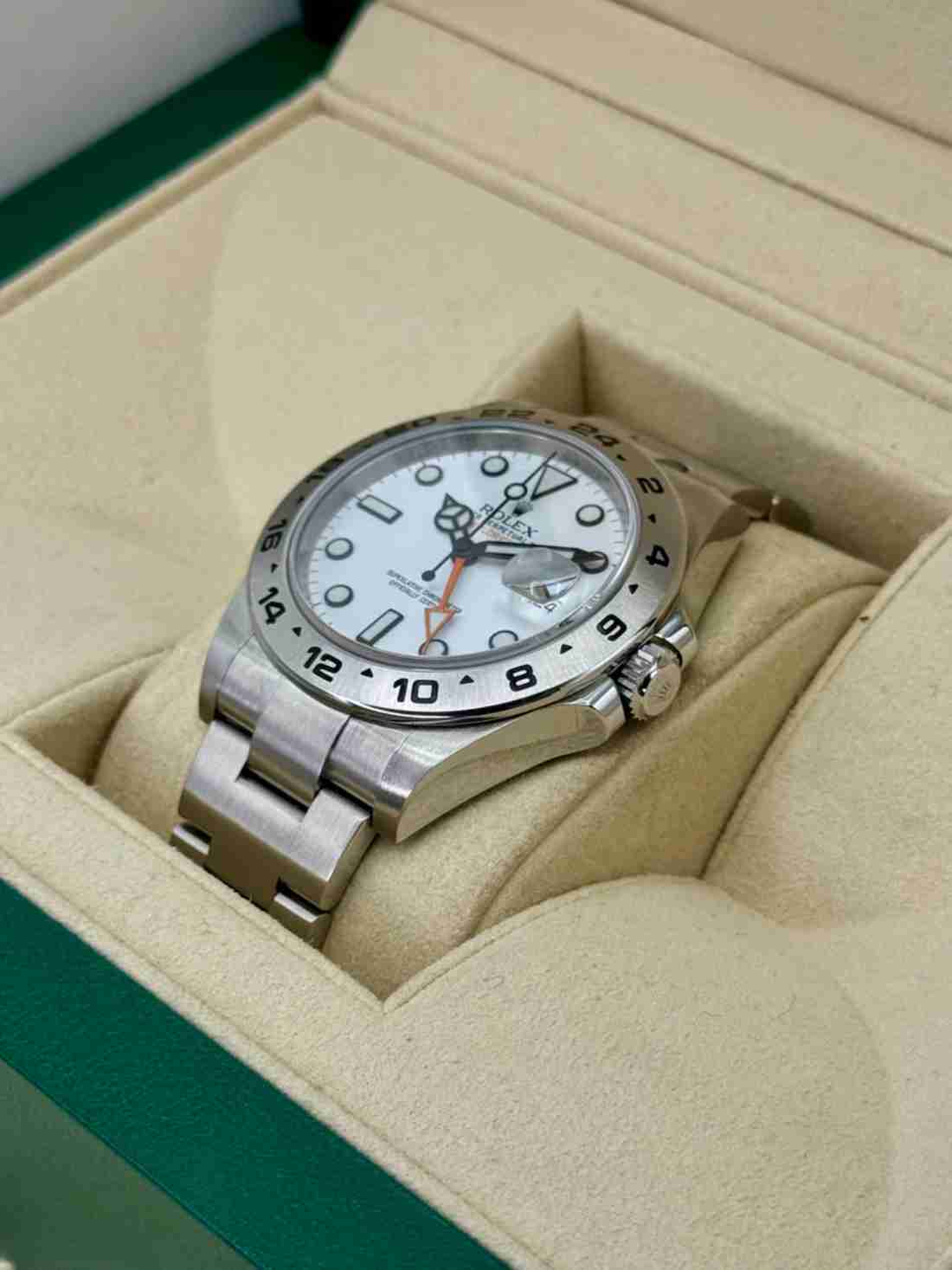 2016 Rolex Explorer II 42mm 216570 Polar White Dial - Image 3
