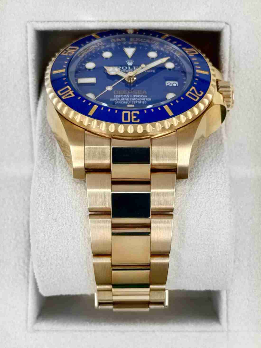 NEW 2025 Rolex Deepsea 44mm 136668LB Yellow Gold Blue Dial - Image 3