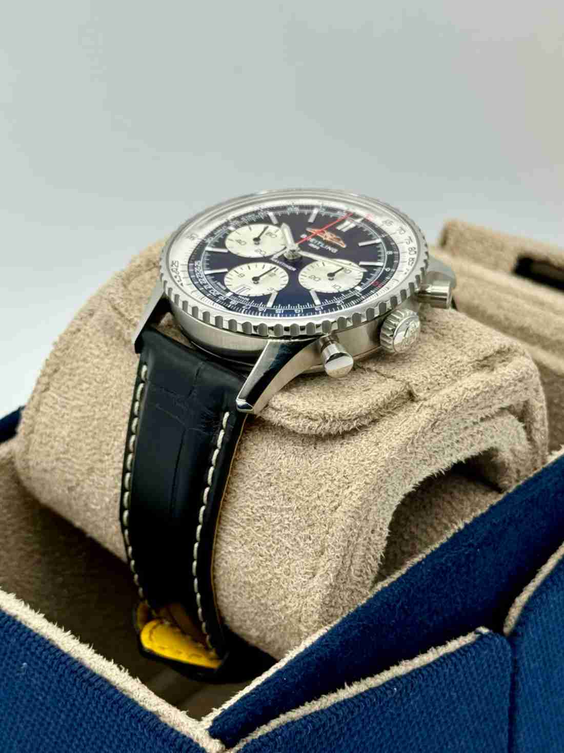 NEW 2024 Breitling Chronograph 42mm AB0139 Stainless Steel Black Dial - Image 4