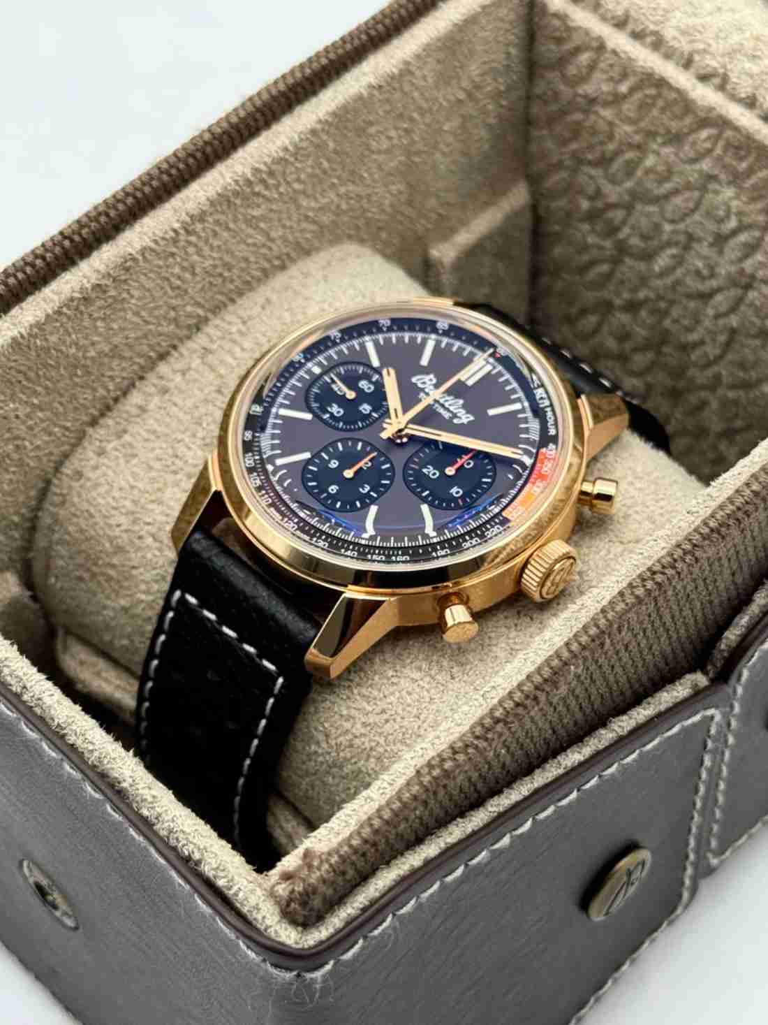 Breitling Top Time B01 41mm RB0176 Rose Gold Brown Dial - Image 3