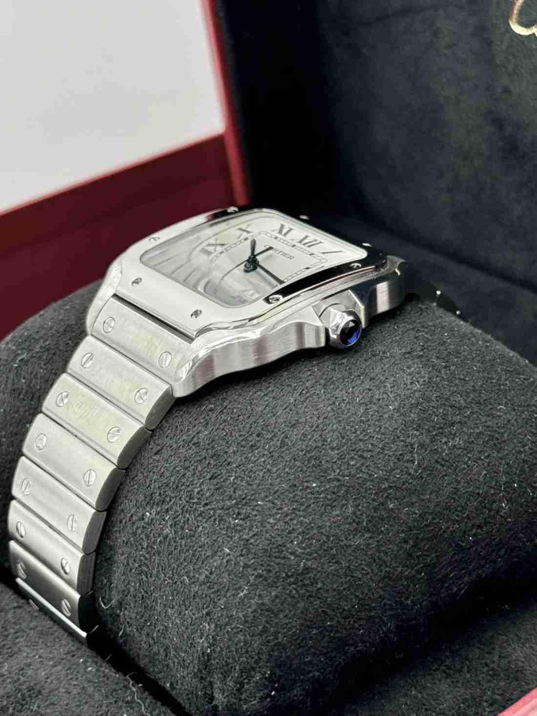 Santos De Cartier 39.8mm WSSA0018 Stainless Steel White Dial - Image 3
