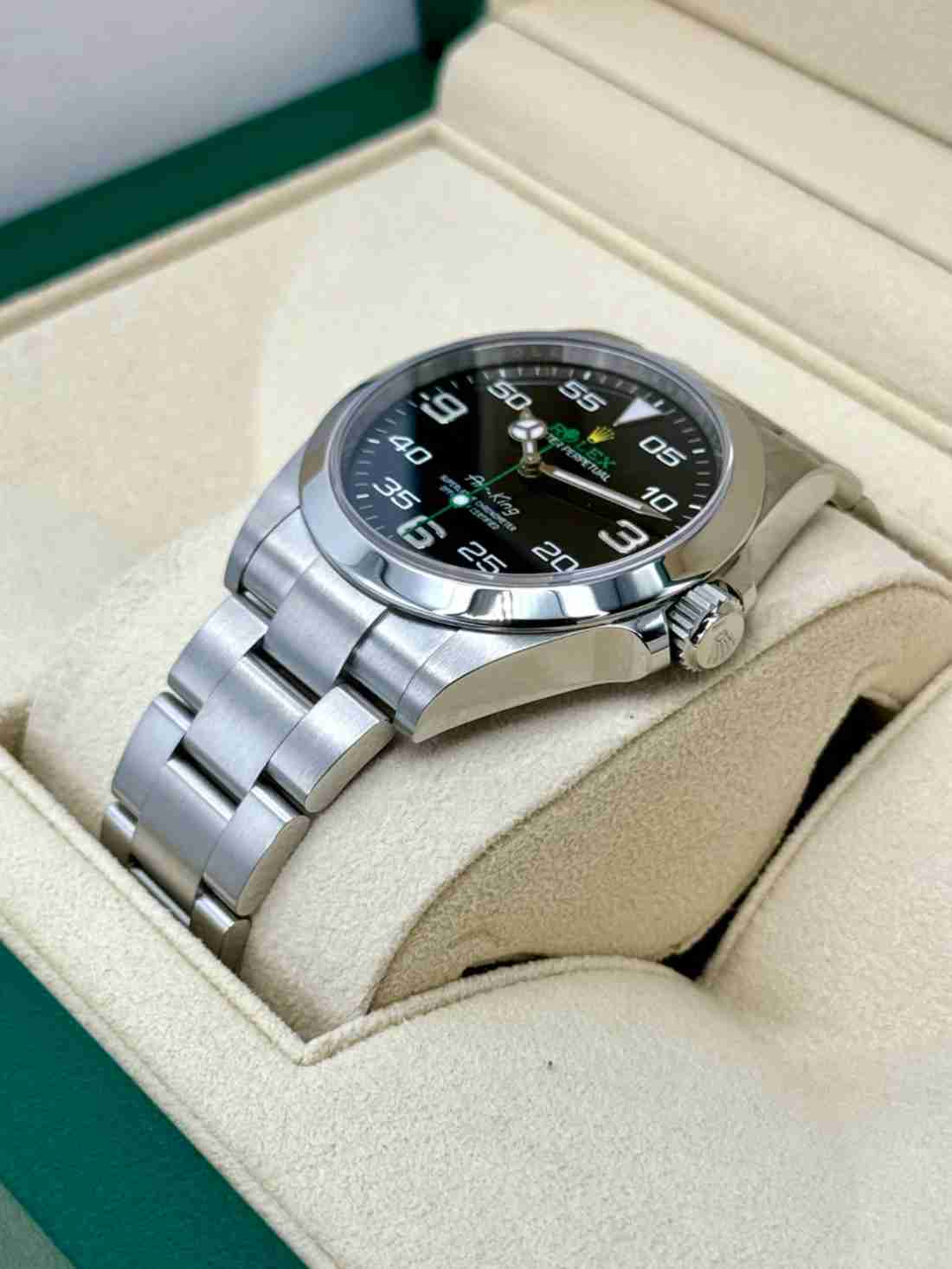 2022 Rolex Air-King 40mm 126900 Stainless Steel Black Dial - Image 3