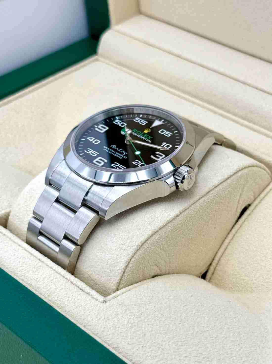 2023 Rolex Air-King 40mm 126900 Stainless Steel Black Dial - Image 3