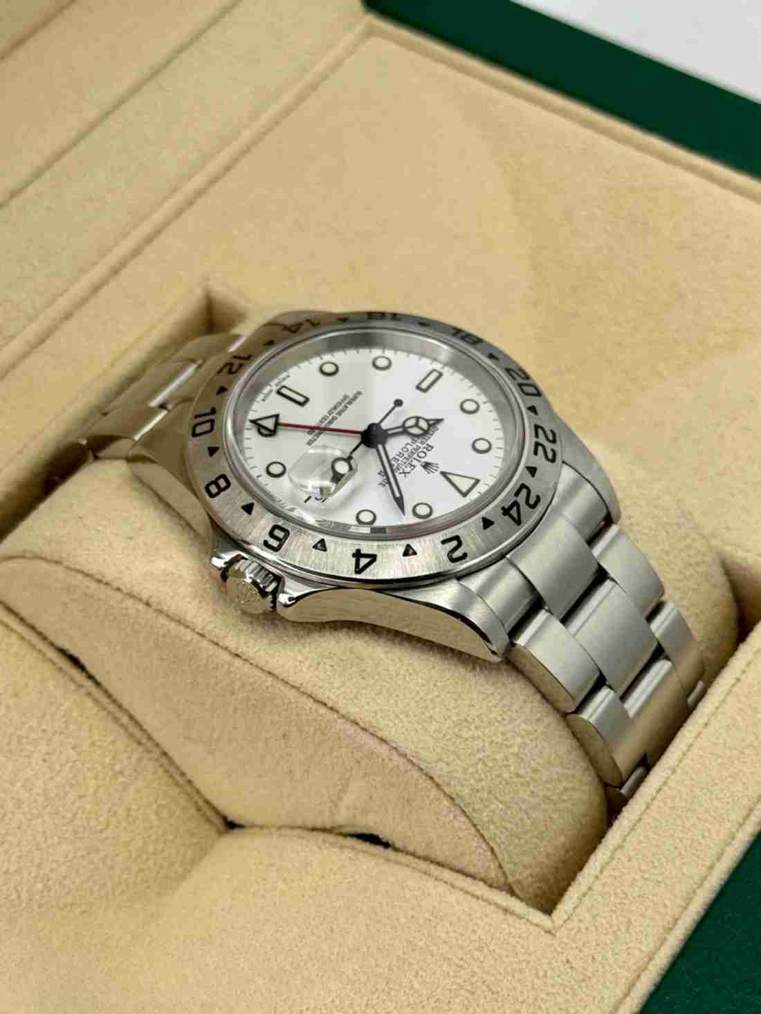 2006 Rolex Explorer II 40mm 16570 Stainless Steel Polar White Dial - Image 4