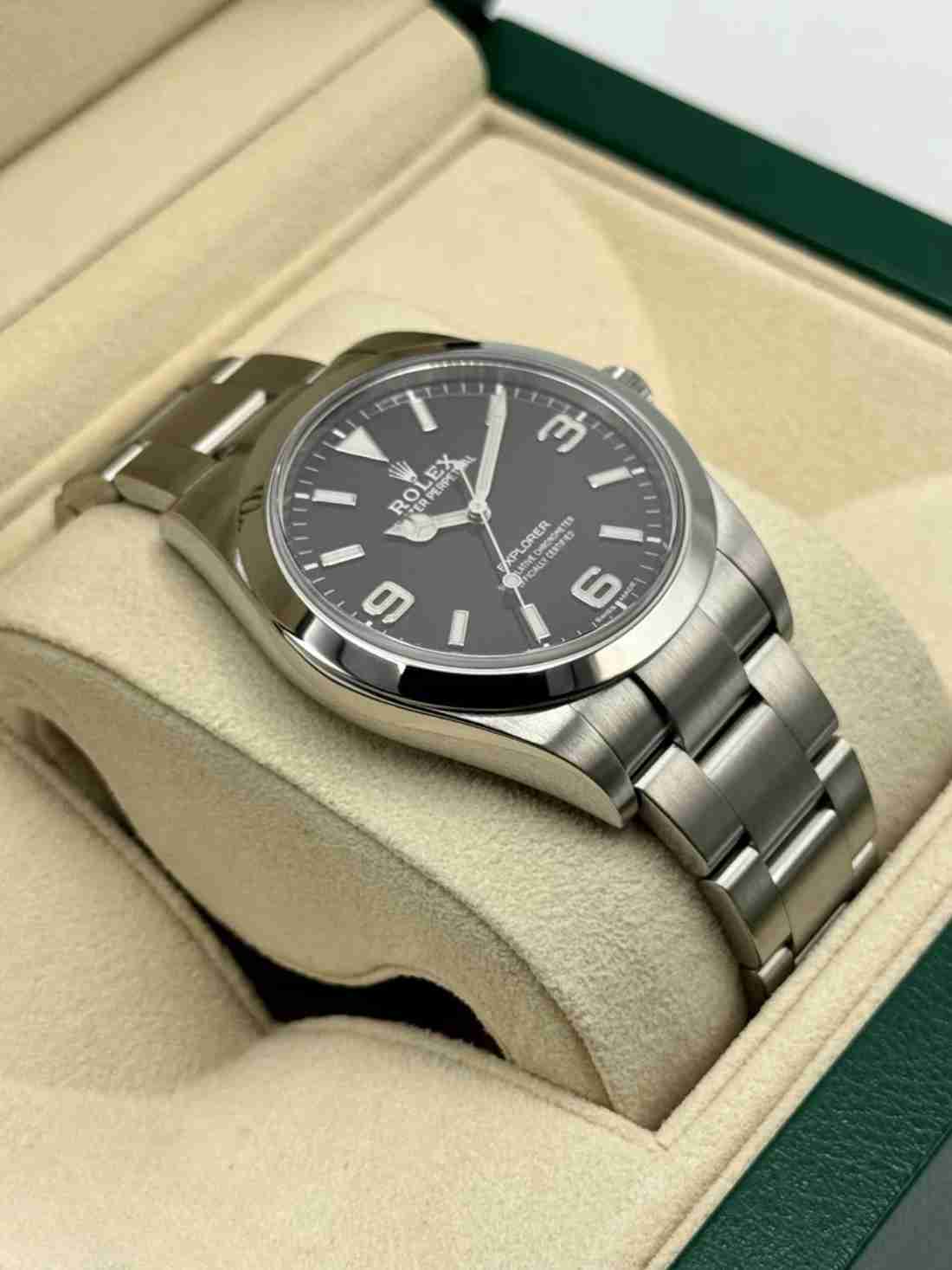 2020 Rolex Explorer 39mm 214270 Stainless Steel Black Dial - Image 4
