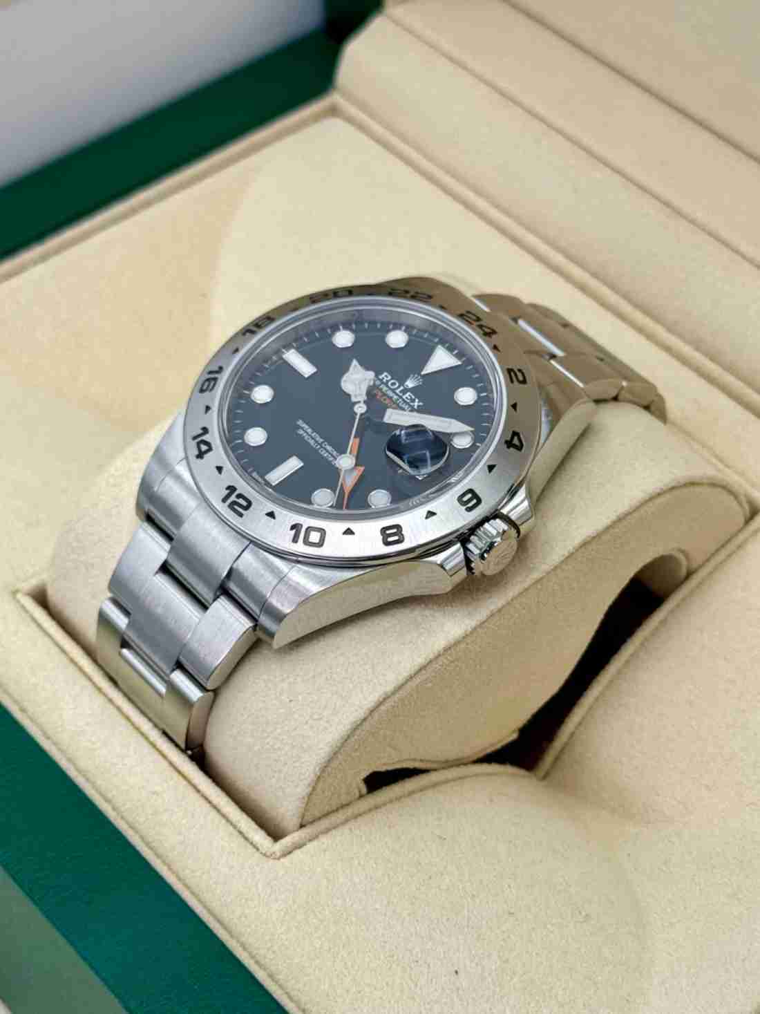 2019 Rolex Explorer II 42mm 216570 Stainless Steel Black Dial - Image 4