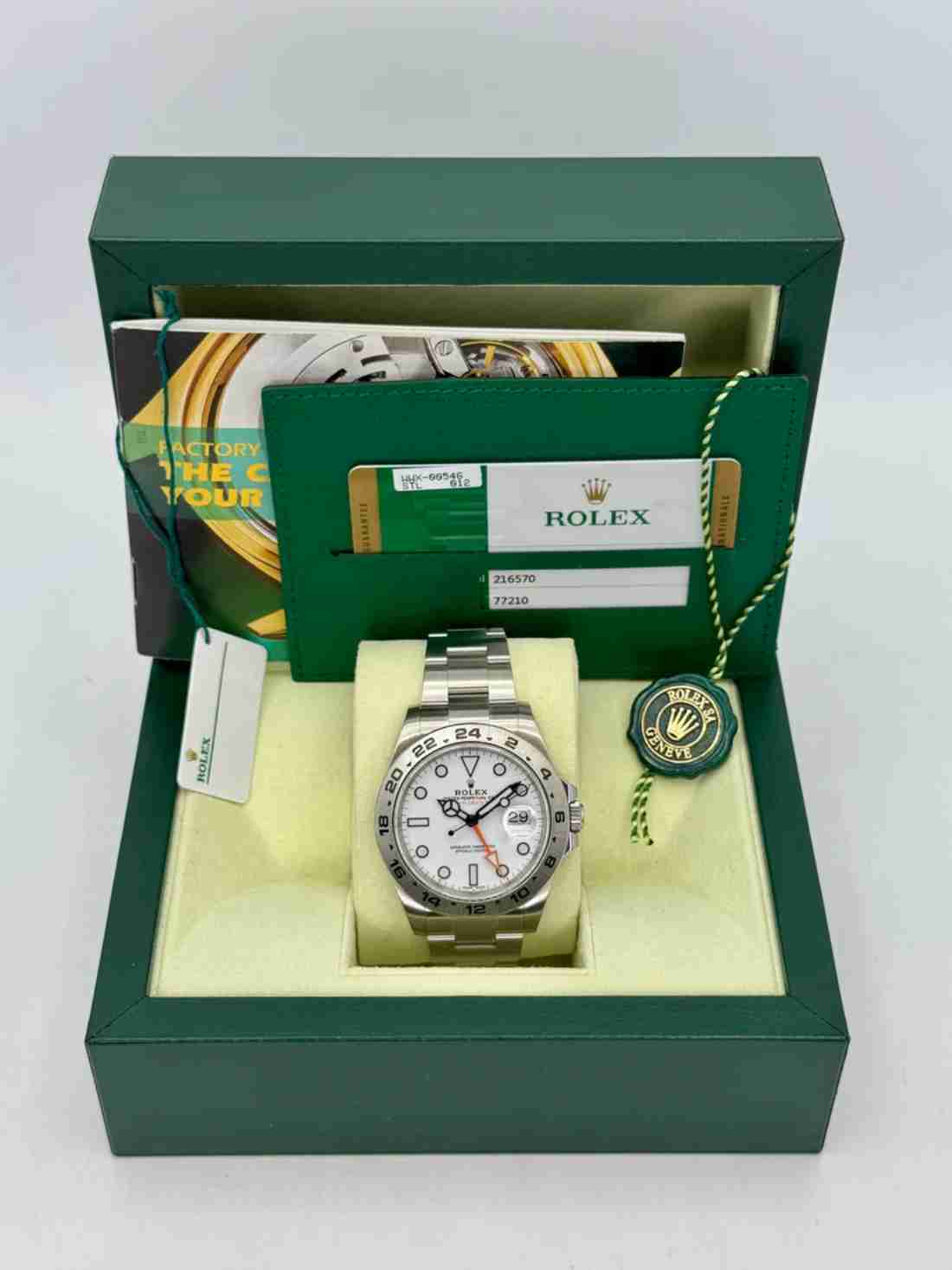 2019 Rolex Explorer II 42mm 216570 Stainless Steel Polar White Dial - Image 4