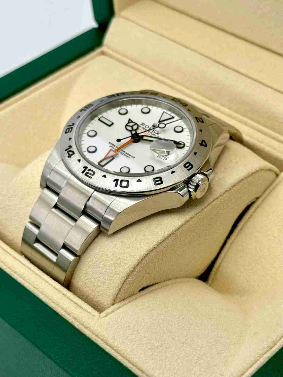 2017 Rolex Explorer II 42mm 216570 Polar White Dial - Image 4