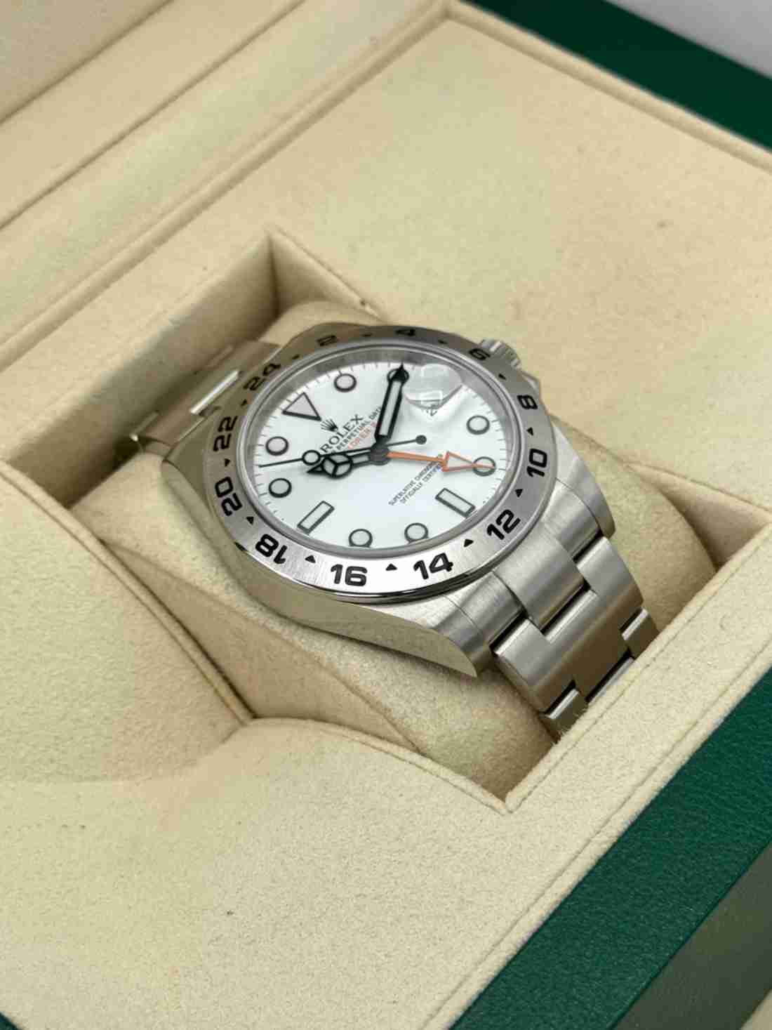 2016 Rolex Explorer II 42mm 216570 Polar White Dial - Image 4