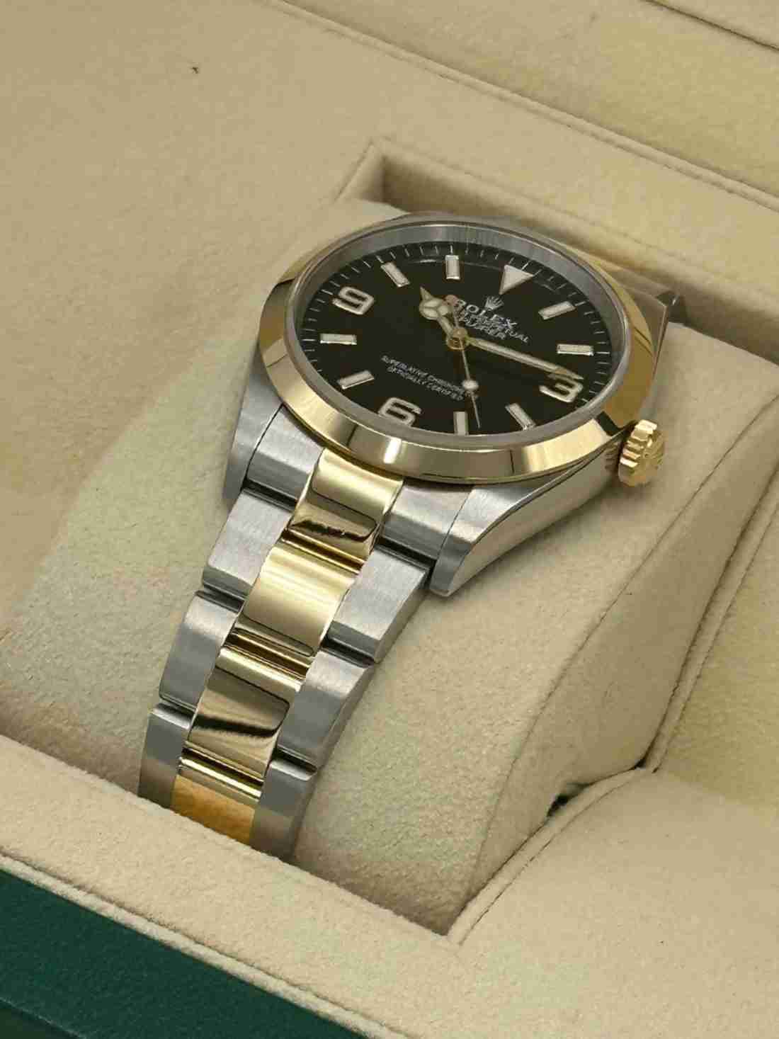 2021 Rolex Explorer 36mm 124273 Two-Tone Black Dial - Image 4