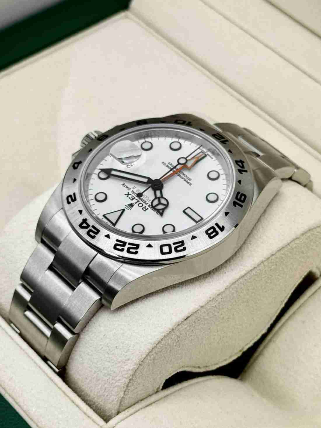 NEW OLD STOCK 2020 Rolex Explorer II 42mm 216570 Polar White Dial (STICKERED) - Image 4