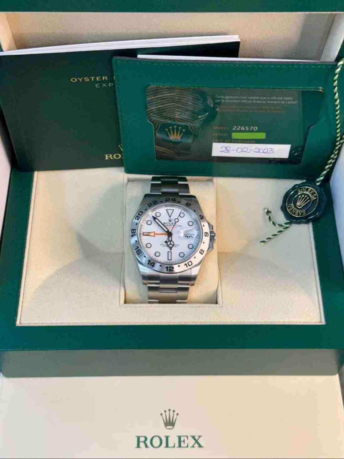 NEW 2023 Rolex Explorer II 42mm 226570 White Polar Dial - Image 4