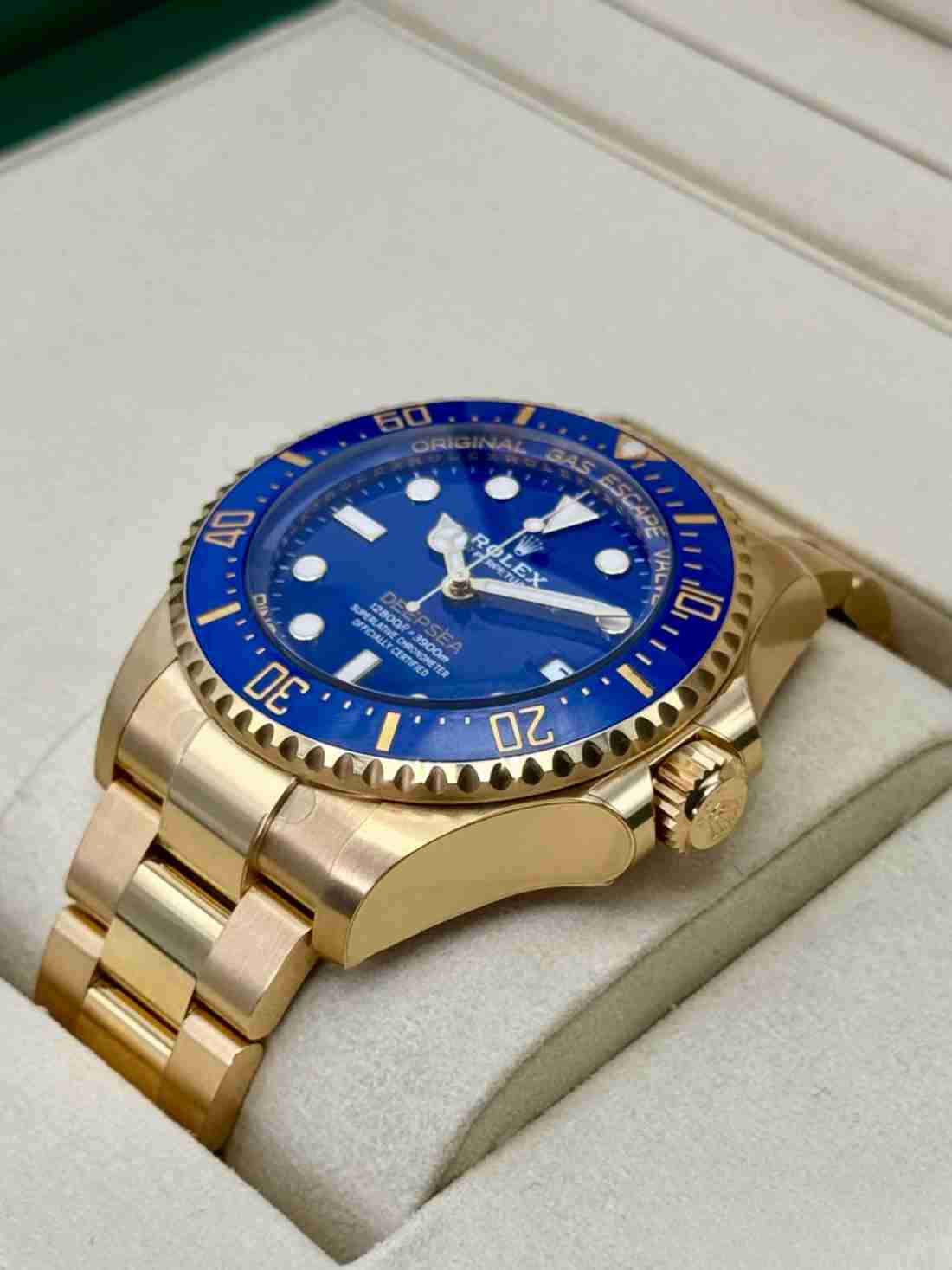 NEW 2025 Rolex Deepsea 44mm 136668LB Yellow Gold Blue Dial (STICKERED) - Image 4