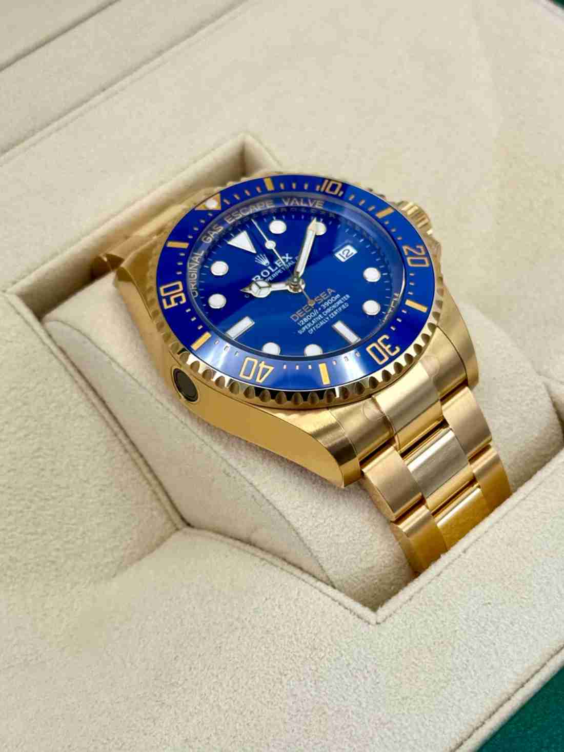 NEW 2025 Rolex Deepsea 44mm 136668LB Yellow Gold Blue Dial (STICKERED) - Image 4