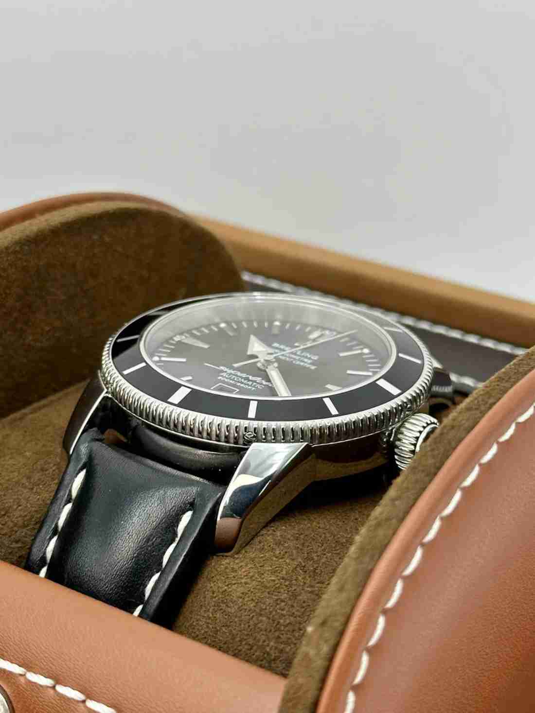 Breitling Superocean Heritage 46mm A17320 Stainless Steel Black Dial - Image 4